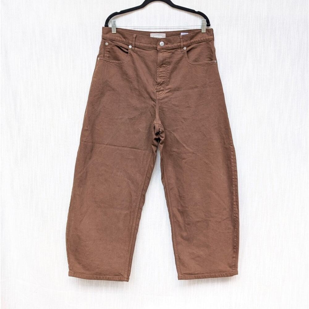 Everlane way high curve brown jeans 32r